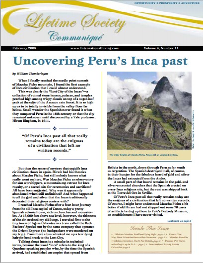 Uncovering Peru’s Inca Past
