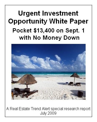 Urgent Investment Opportunity: Pocket $13,400 on Sept. 1 with No Money Down