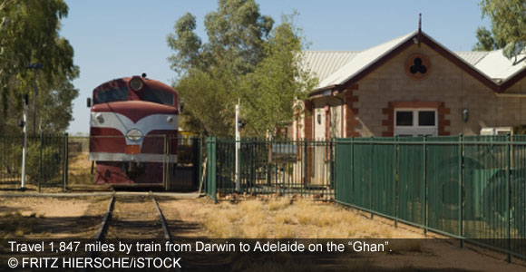 South through Australia by Train