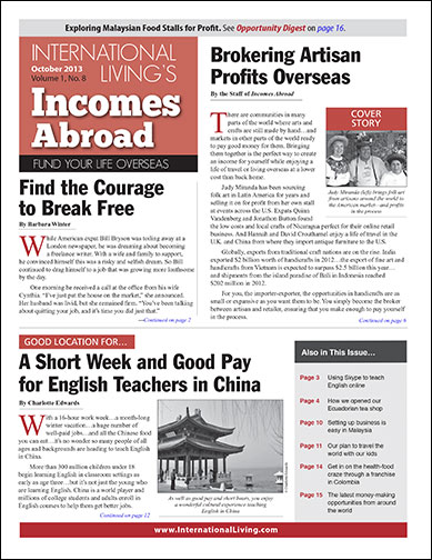 Incomes Abroad – October 2013