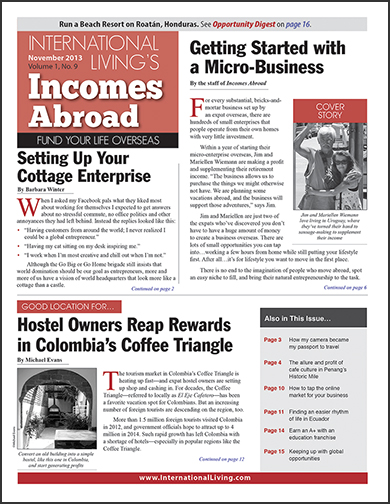 Incomes Abroad – November 2013