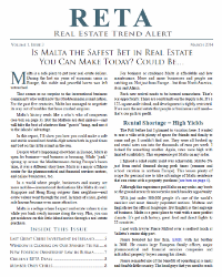 March 2014: Is Malta The Safest Bet In Real Estate You Can Make Today?