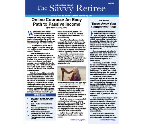The Savvy Retiree – July 2019