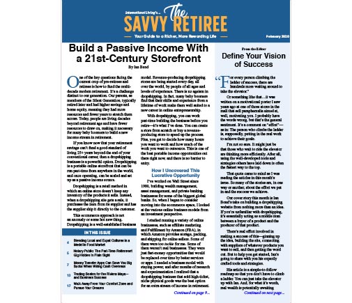 The Savvy Retiree – February 2020