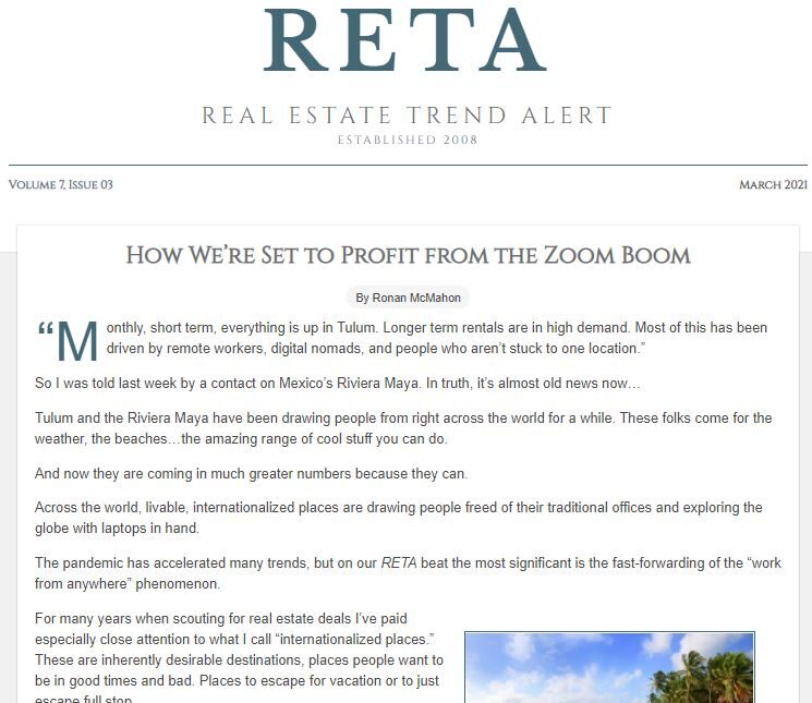 March 2021 – How to Profit from the Zoom Boom