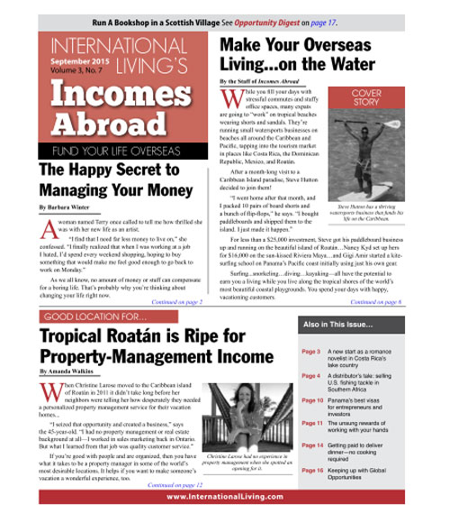 Incomes Abroad – September 2015