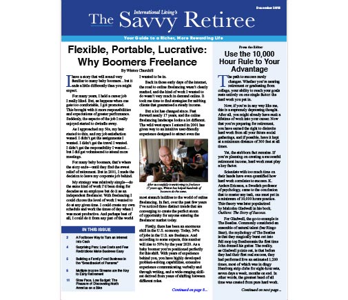 The Savvy Retiree – December 2018