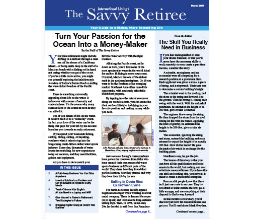 The Savvy Retiree – March 2019