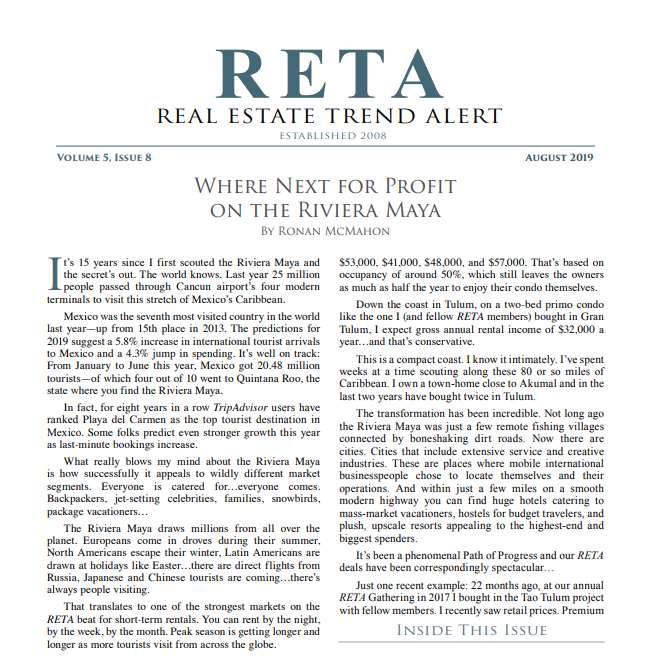 Your August Issue: Where Next for Profit on the Riviera Maya