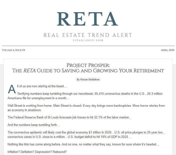 Your April Issue of RETA