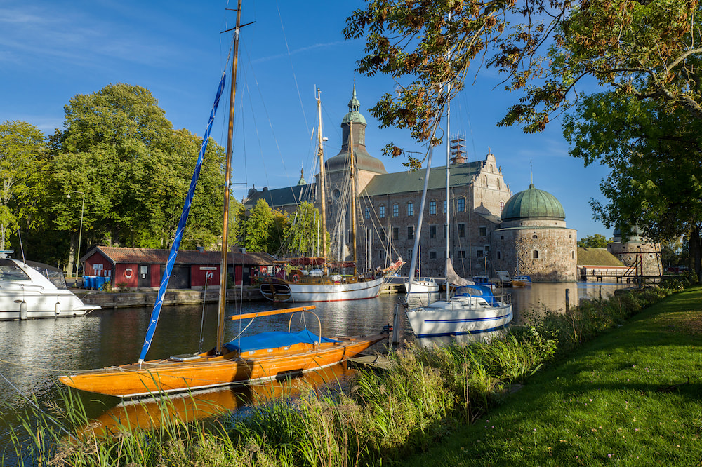 Swedish lakeside town